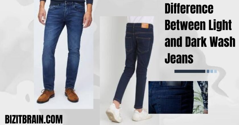 Difference Between light and dark wash jeans