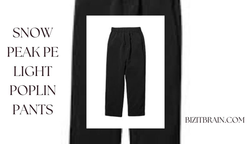 snow peak pe light poplin pants