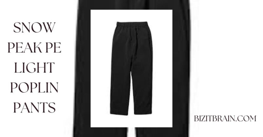 snow peak pe light poplin pants – Versatile Comfort