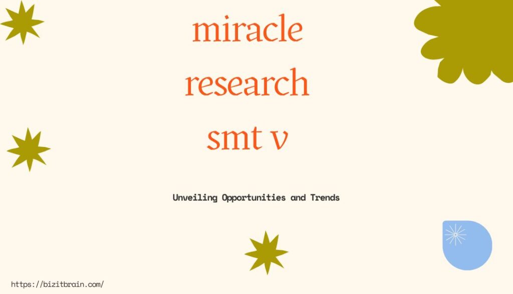 miracle research smt v